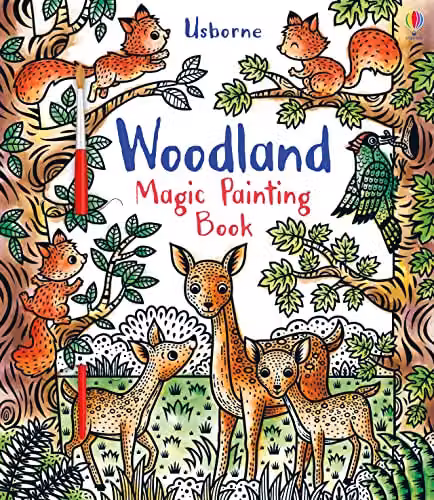 Usborne Woodland Magic Painting Book, Multicolour