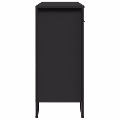 vidaXL Modern Black Sideboard in MDF and Metal, W/D/H: 97 x 32.5 x 74.5 cm – 4