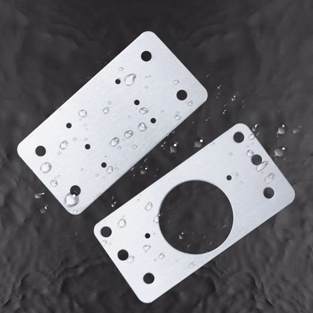NESTLUNE 2 Hinge Repair Plate for Cabinets in Silver Stainless Steel, W: 520 mm, H: 10000 mm – 2