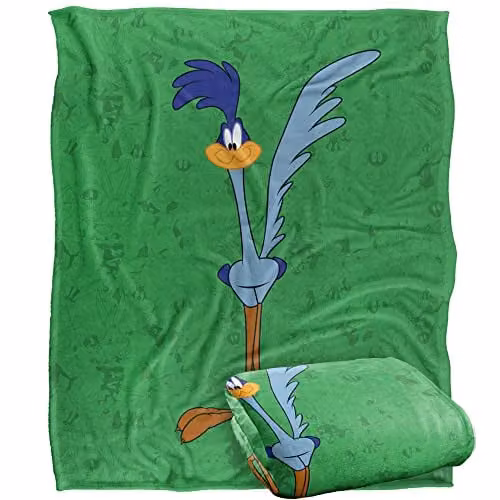 Warner Brothers Looney Tunes Silky Touch Super Soft Fleece Throw Blanket, Multicolour and White, W/D/H: 152 x 127 cm – 1
