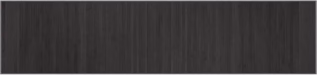 Berkfield Home Rectangular Bamboo Rug in Dark Grey, W/D/H: 70 x 300 cm