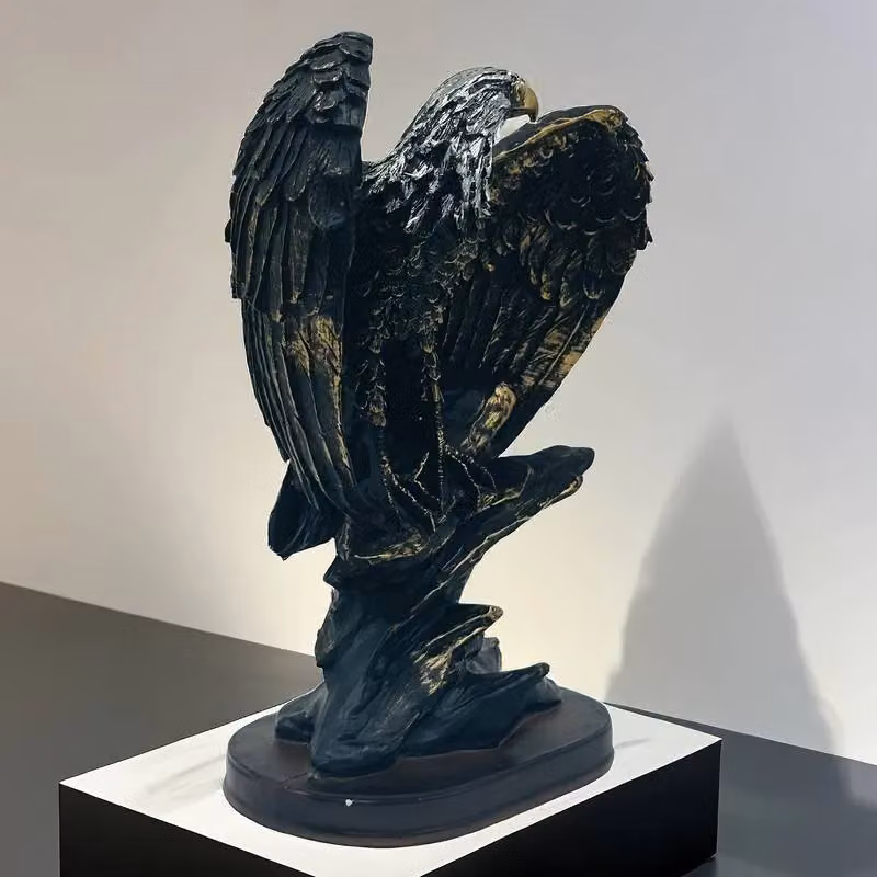 Smartbies Eagle Statue Resin Ornament in Brown for Home or Office Decor – 5
