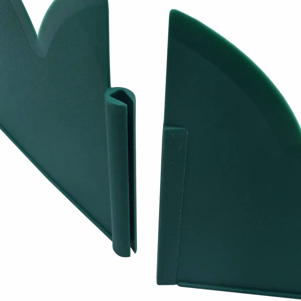 Berkfield Home Green Plastic Lawn Edgings, 10 Pieces, W/H: 65 x 15 cm – 5