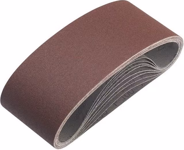 IRWIN 9-Piece Sanding Belt Set for Wood and Metal, Red/Brown, 75 x 457 mm