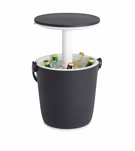 Keter Go Bar 16L Portable Cooler Table in Grey