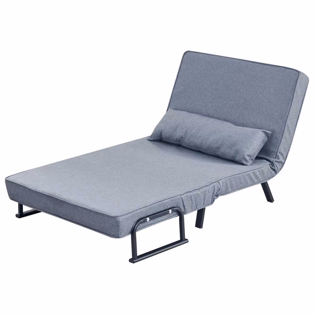 PAWNORA 4-in-1 Folding Sofa Bed Chair in Grey – 4