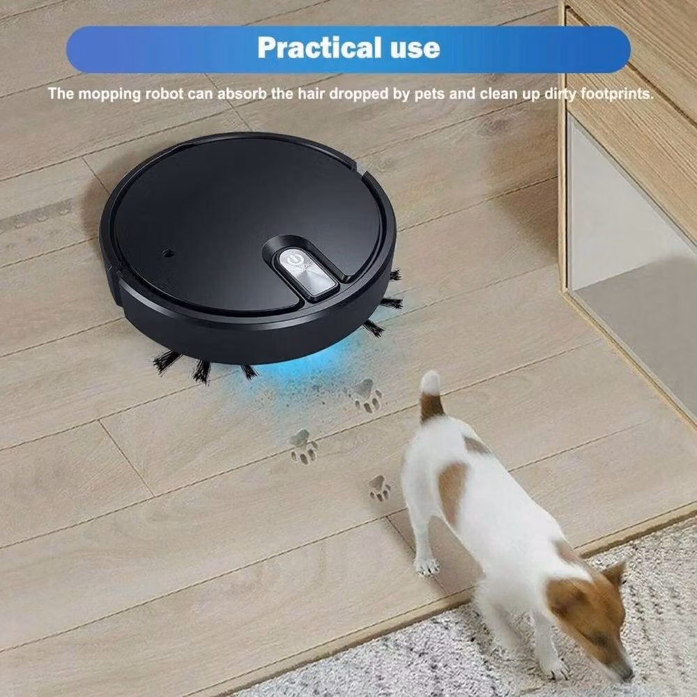 FLAVORA Rechargeable Automatic Robot Vacuum Cleaner in Black – 2
