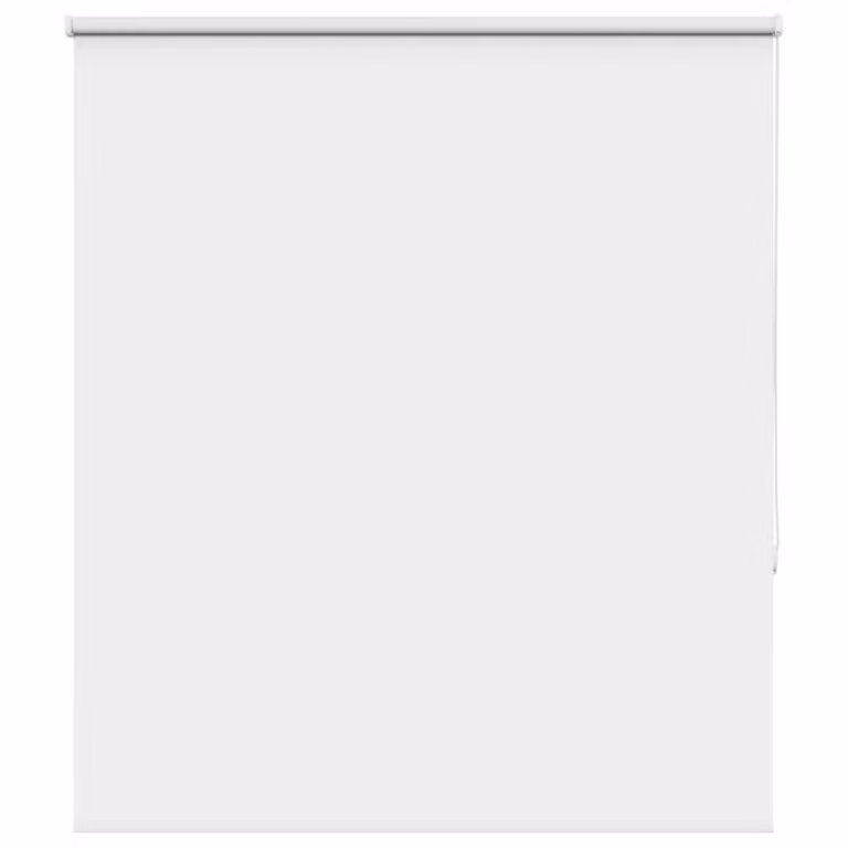 Berkfield Home White Blackout Fabric Roller Blind W: 116.6 cm, H: 175 cm