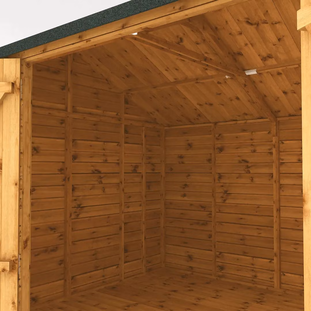 Mercia Premium Shiplap Reverse Apex Workshop in Brown, W: 308.2 cm, D: 322.7 cm, H: 250.3 cm – 4