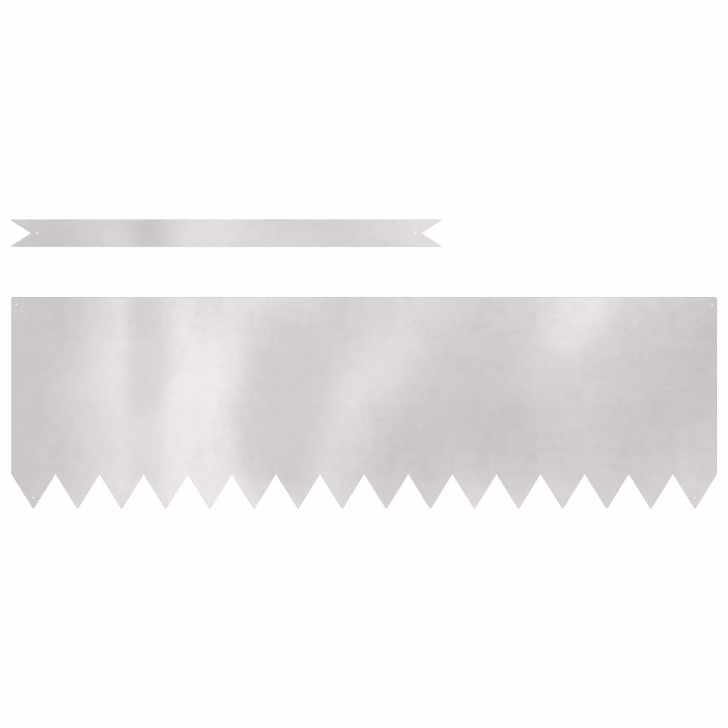 Berkfield Home Stainless Steel Lawn Edgings, 10 Pieces, W/D/H: 100 x 0.5 x 30 cm, Silver