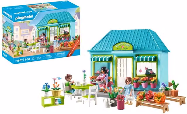 Playmobil Flower Shop in Pink and Multicolour