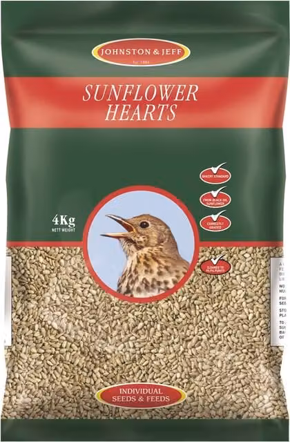 Johnston & Jeff Sunflower Hearts, 4kg