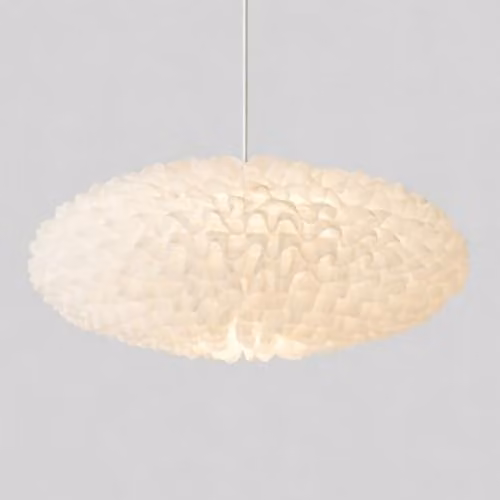 CGC Lighting Dolly Extra Large White Ruffled Linen Easy Fit Lampshade