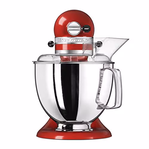 KitchenAid Artisan Stand Mixer in Red and Silver Stainless Steel – 2