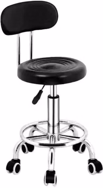 Kelvenix Adjustable Swivel Beauty Spa Salon Stool in Black – 1