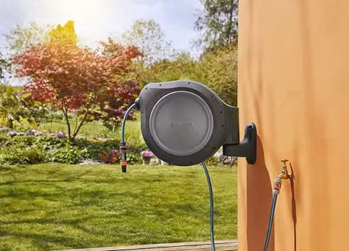 Gardena Wall-Mounted RollUp Hose Box in Grey with 30 m Hose – 3