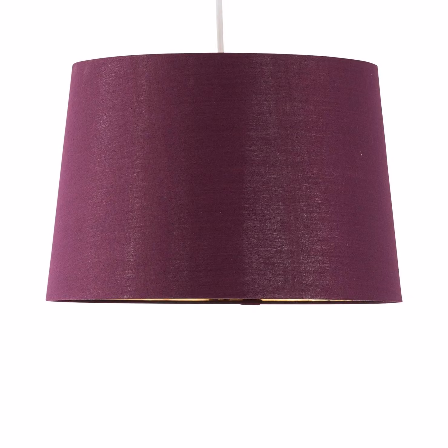 First Choice Lighting Zoey Burgundy and Gold Easy Fit Cylinder Pendant Lamp Shade – 2