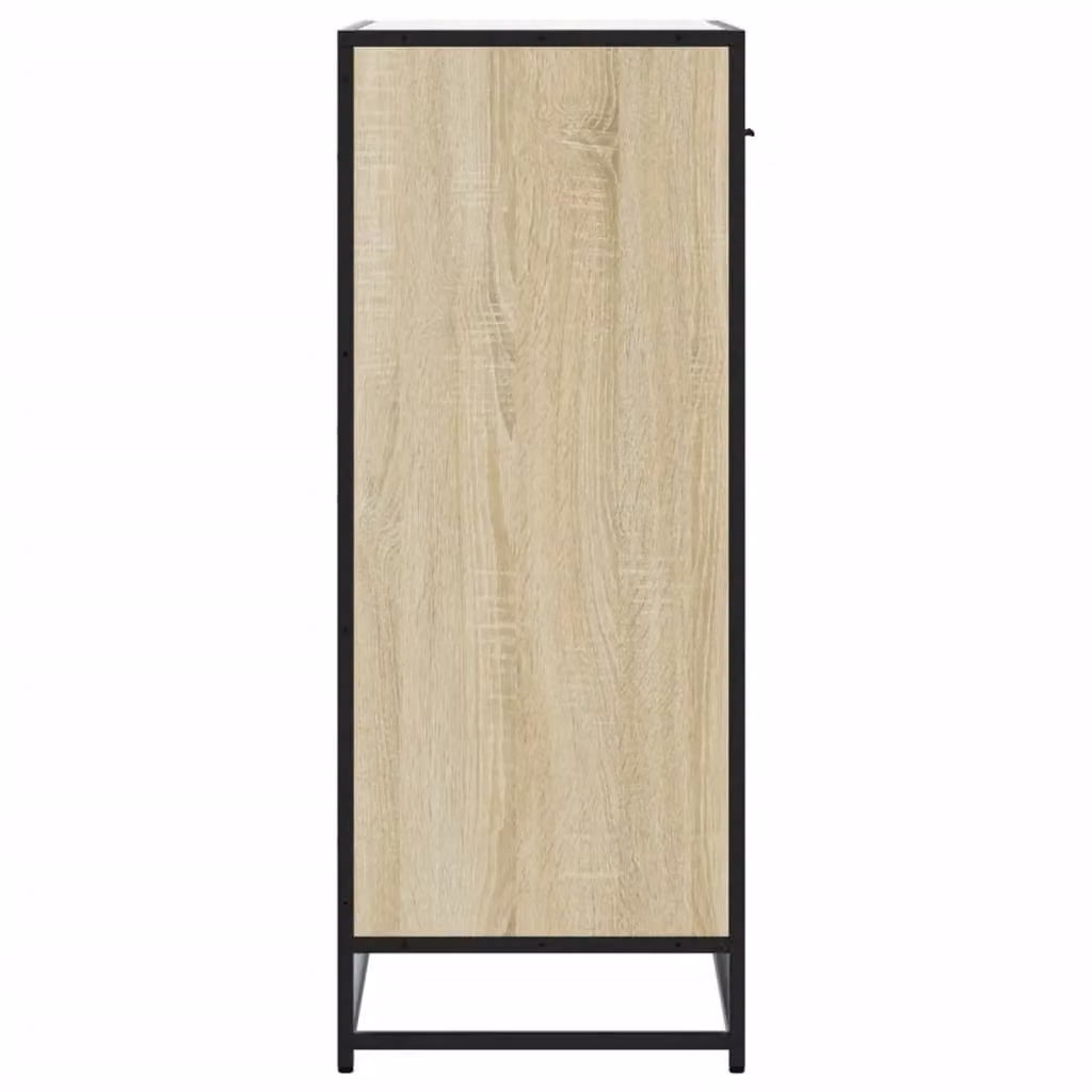 Berkfield Home Sonoma Oak Shoe Cabinet in Brown, W/D/H: 75 x 38 x 97.5 cm – 3
