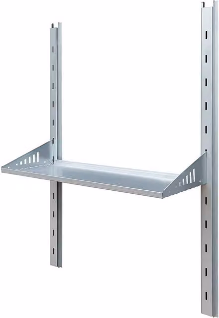 Rowlinsons Brentvale Metal Shelf Kit in Silver, W/D/H: 69 x 26.5 x 94 cm – 1