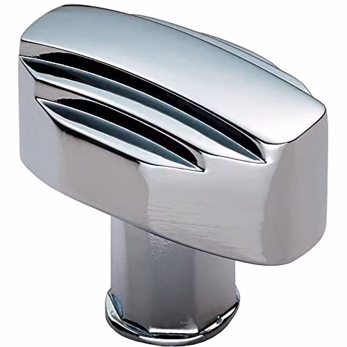 Loops Square Cabinet Door Knob in Polished Chrome, 30 x 20 mm – 1