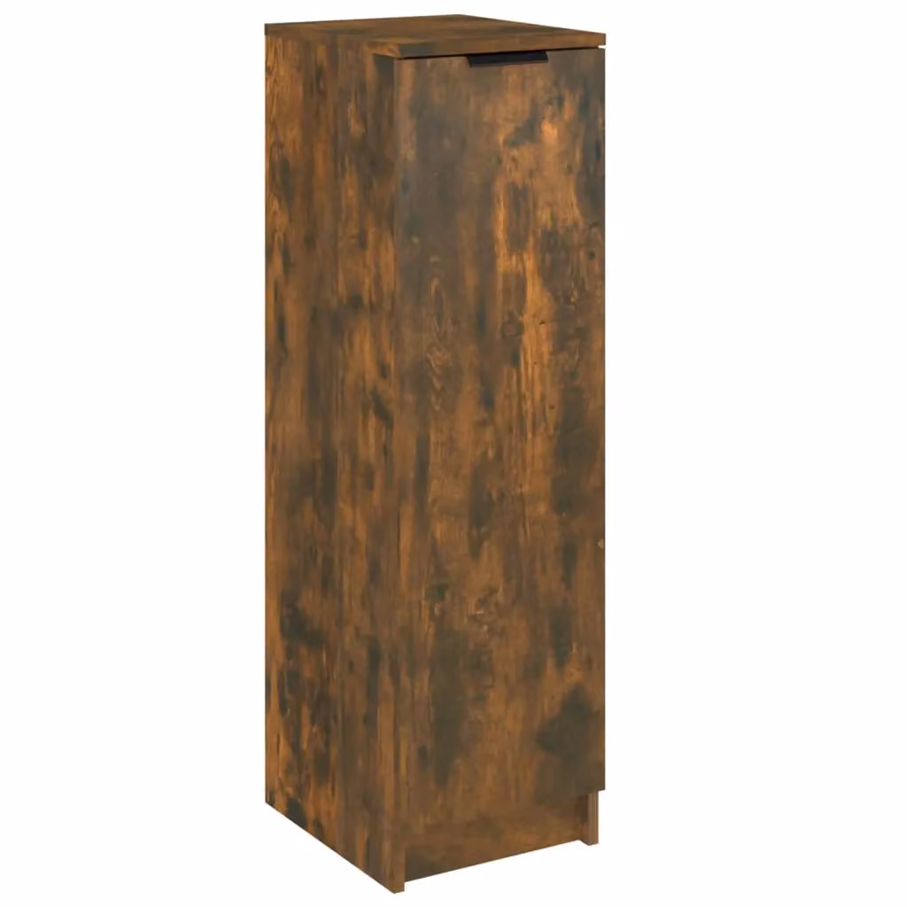 Berkfield Home Smoked Oak Shoe Cabinet in Brown, W/D/H: 30 x 35 x 100 cm – 2