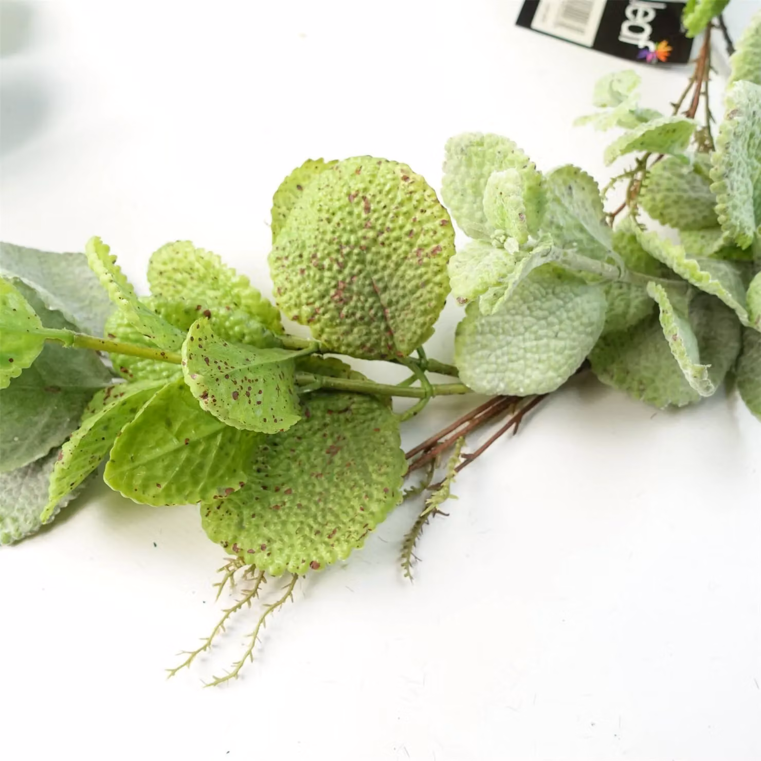 Leaf Green Artificial Hanging Trailing Mint Garland Plant – 3