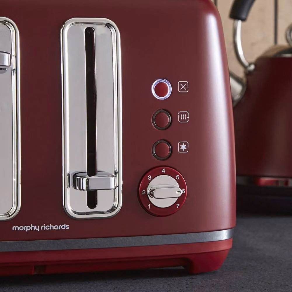 Morphy Richards Accents 4 Slice Toaster in Red – 3