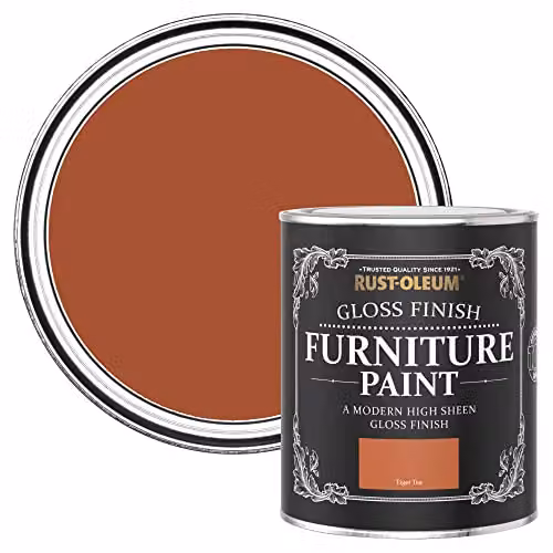 Rust-Oleum Orange Furniture and Skirting Board Paint in Gloss Finish, 750ml