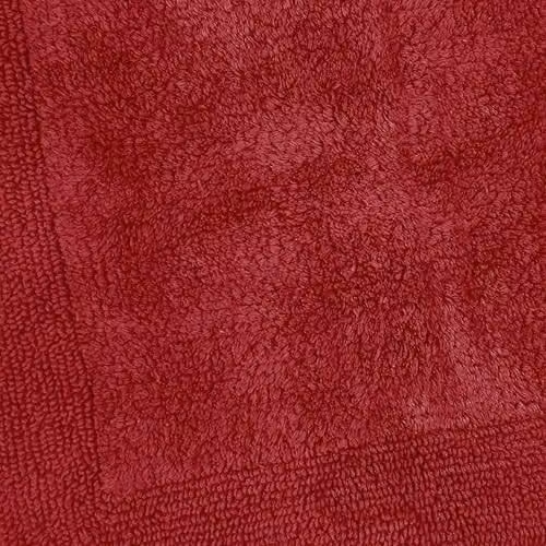 Allure Bath Fashions Heavyweight Reversible Cotton Bath Mat, Red, W: 53 cm, L: 85 cm – 4