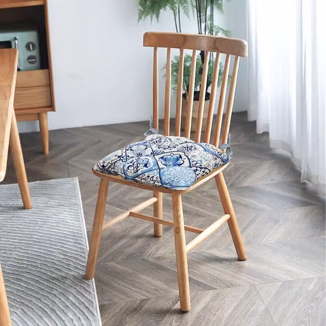 Roseley Square Seat Cushion Pads in Blue