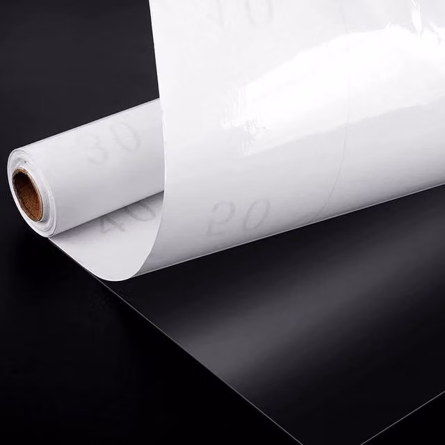NESTLUNE Clear Gloss Transparent Self Adhesive Plastic Vinyl Film, W: 15 cm, L: 100 cm