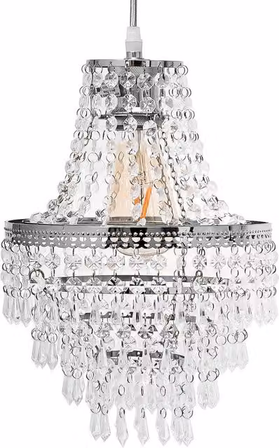 Innoteck Modern Transparent Acrylic Teardrop Pendant Lightshade