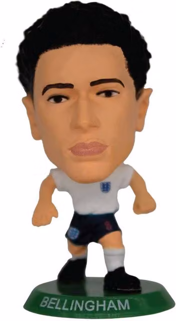 SoccerStarz England FA Jude Bellingham Football Figurine in White – 1