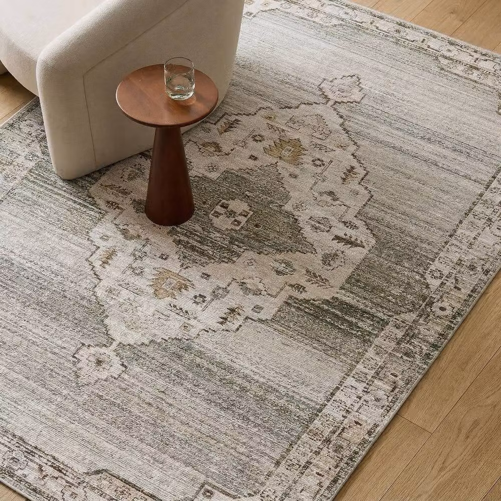 Livabliss Fifth Avenue Vintage Boho Living Room Rug in Brown, White and Grey, W: 200 cm, D: 275 cm – 4