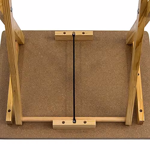 Home Vida Folding Snack Table in Natural Pine, H 67 x W 48 x D 37 cm – 3