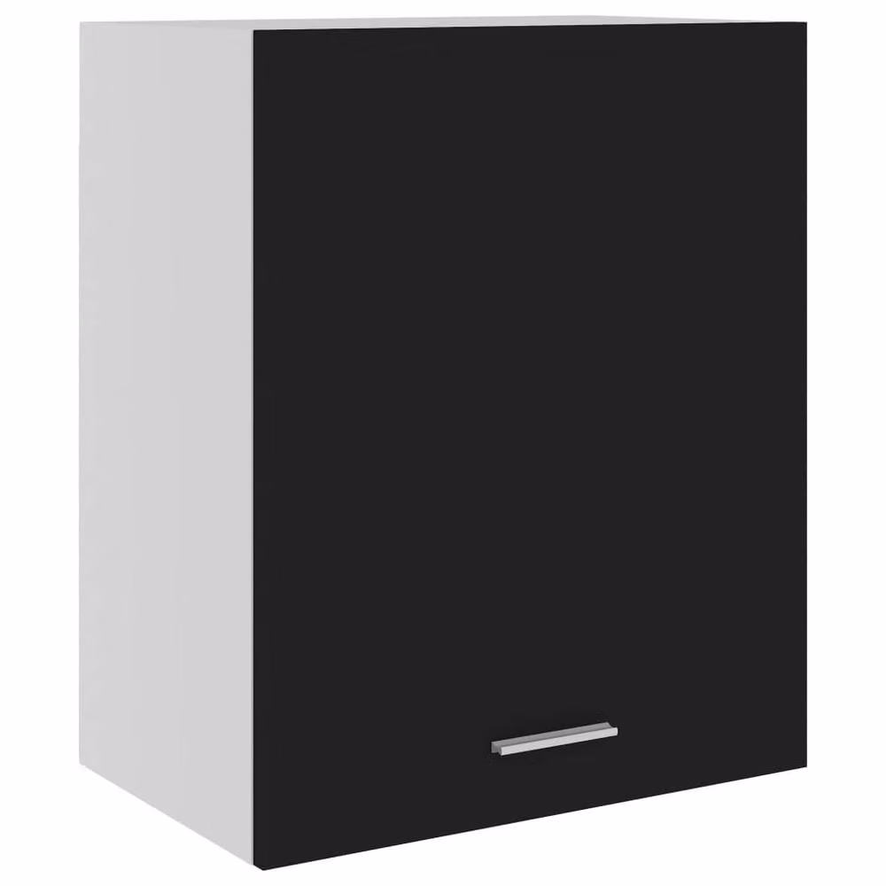 Berkfield Home Set of 2 Black Wall Mounted Hanging Kitchen Cabinets, W/D/H: 50 x 31 x 60 cm – 2