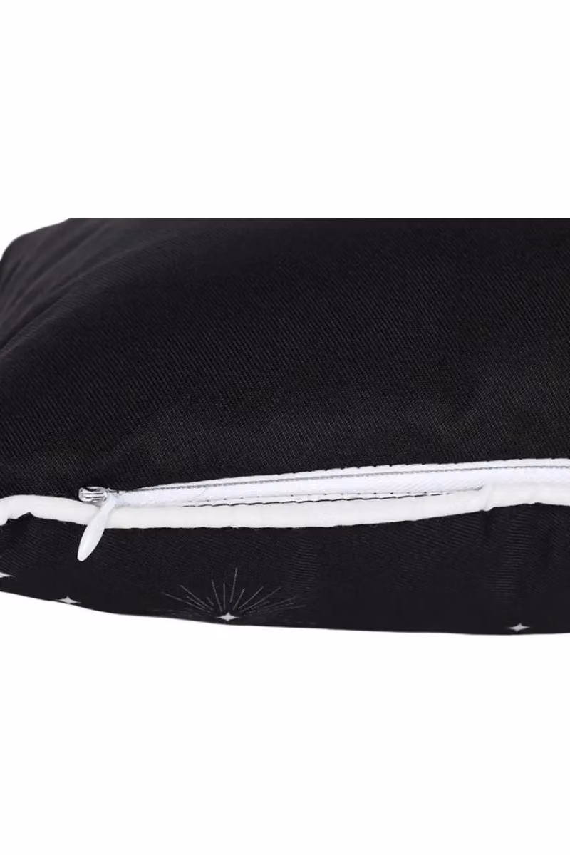 KDMD Triple Moon Rectangular Cushion in Black, White and Grey – 3