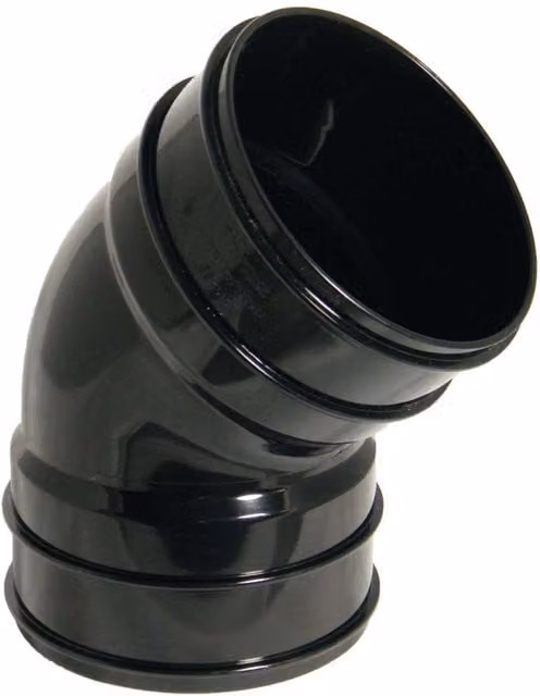 FloPlast Solvent Weld 135 Degree Bend 110mm Black SS563