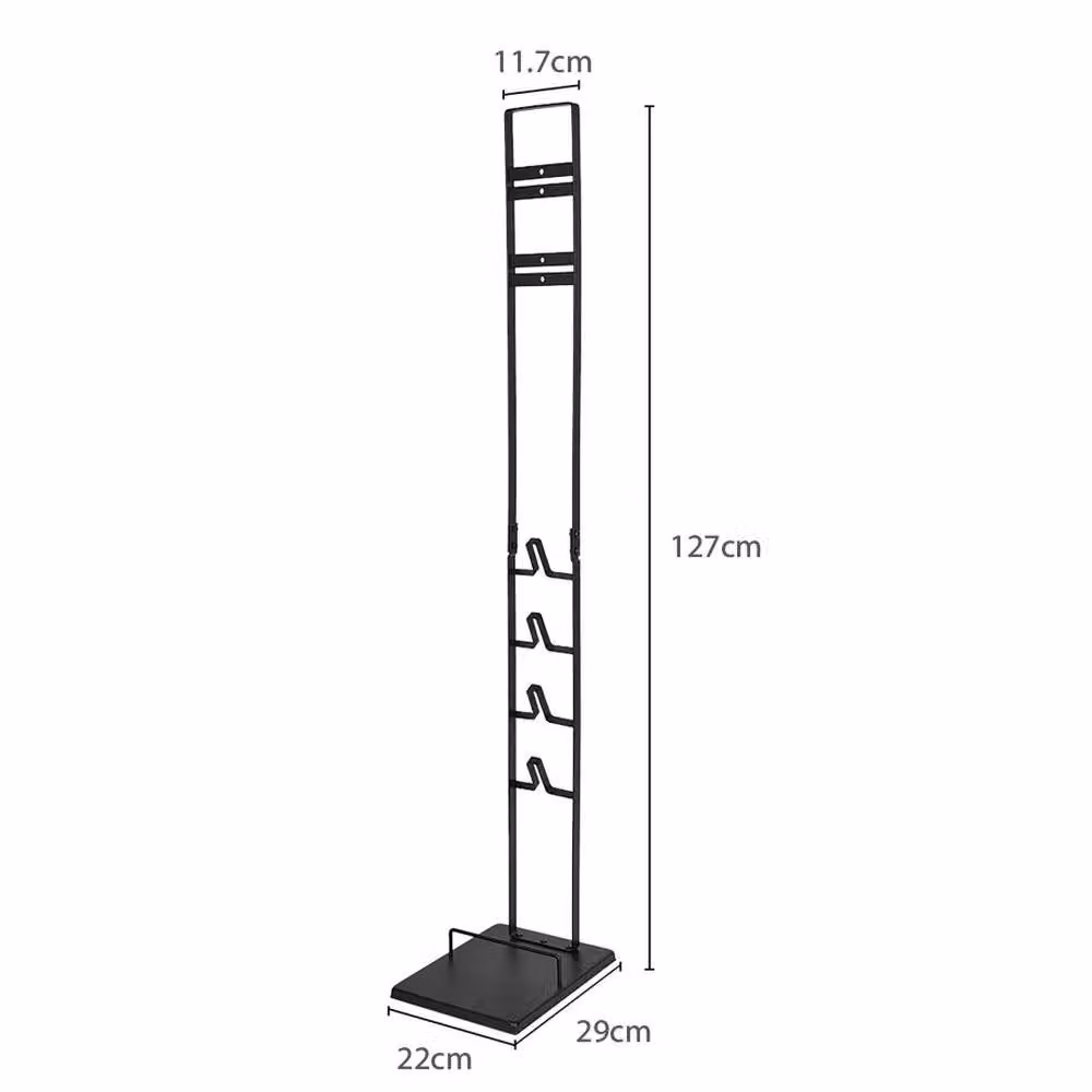 EONLION Vacuum Cleaner Stand Storage Bracket Holder, Black, H 127.0 cm x W 50.0 cm – 2