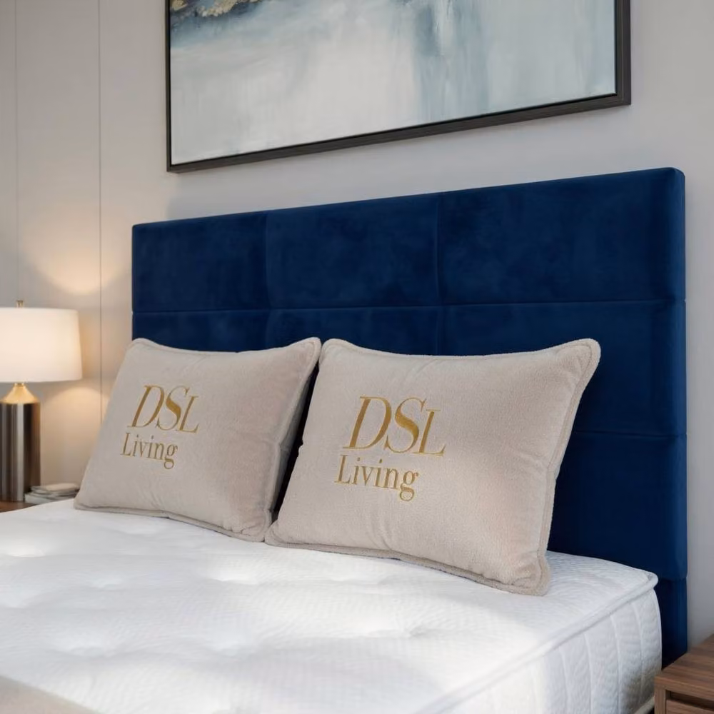 DS Living Opal Modern Upholstered Velvet Drawer Storage Bed Frame in Blue, W/D/H: 180 x 200 cm – 2