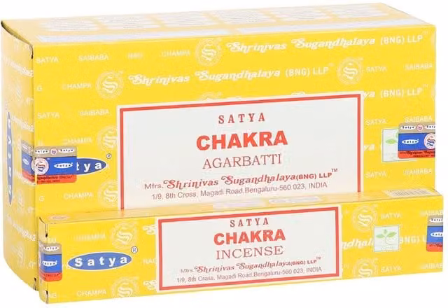 Something Different Satya Chakra Floral Incense Sticks, Pack of 12, Yellow