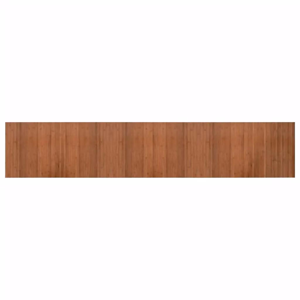 Berkfield Home Rectangular Bamboo Rug in Brown, Wood Look, W: 60 cm, L: 300 cm – 1