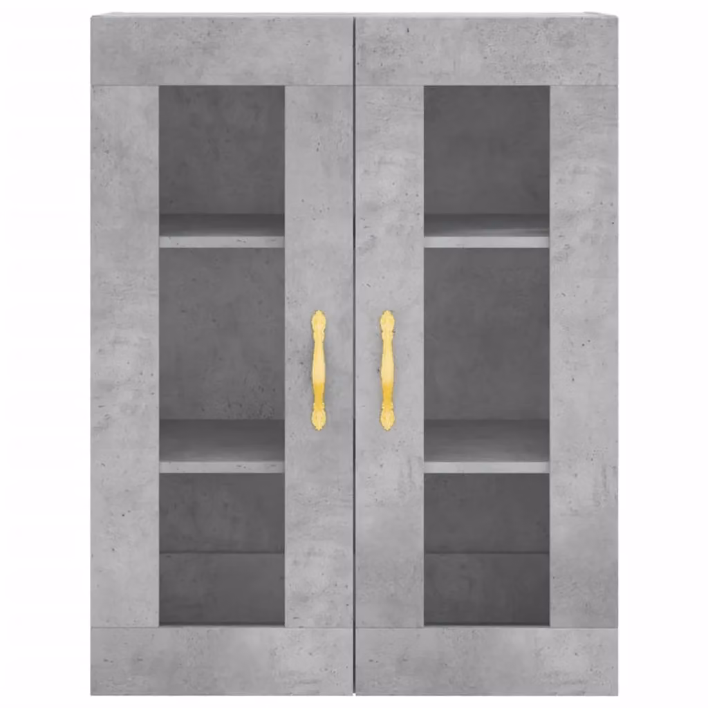 Berkfield Home Modern Highboard in Concrete Grey, W/D/H: 69.5 x 34 x 180 cm – 3