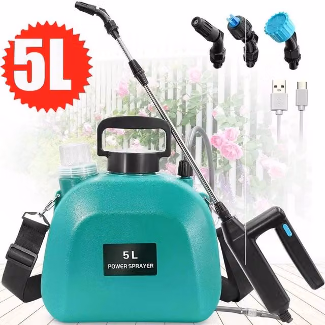 NESTLUNE Electric Garden Sprayer Pump for Weed and Chemical Application, Green, 1.25 kg – 1