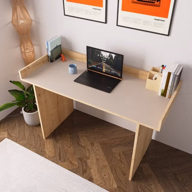 Bimossa Modern Writing Desk in Grey, Blue or Black
