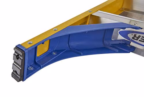 Werner Yellow Fibreglass 4 Tread Stepladder with Tray – 3