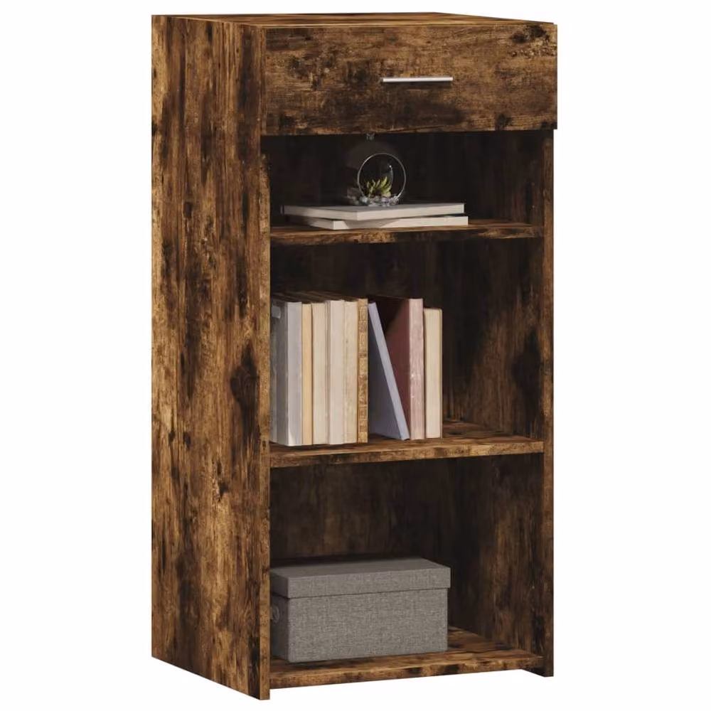 Berkfield Home Smoked Oak Sideboard in Brown, W: 45 cm, D: 42.5 cm, H: 93 cm – 3