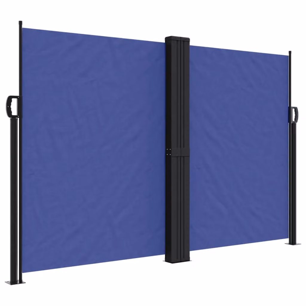 Berkfield Home Blue Retractable Single Side Awning, W/H: 1200 x 160 cm – 2