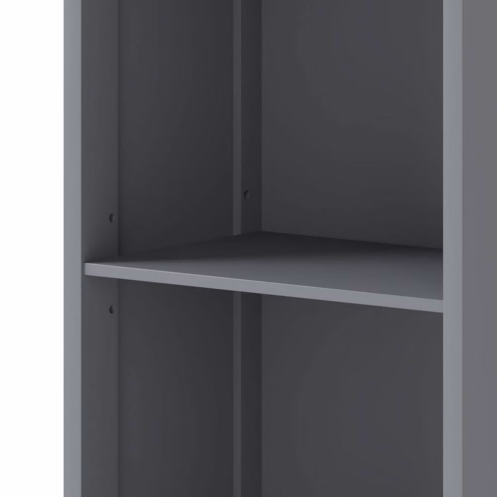 Levede Freestanding Tall Bathroom Storage Cabinet in Grey with Internal Shelves and Hinged Doors, W/D/H: 34 x 23 x 166 cm – 5