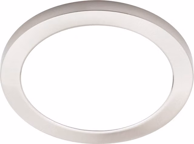 Litecraft Darly 18W LED Ring Flush Ceiling or Wall Light in Silver